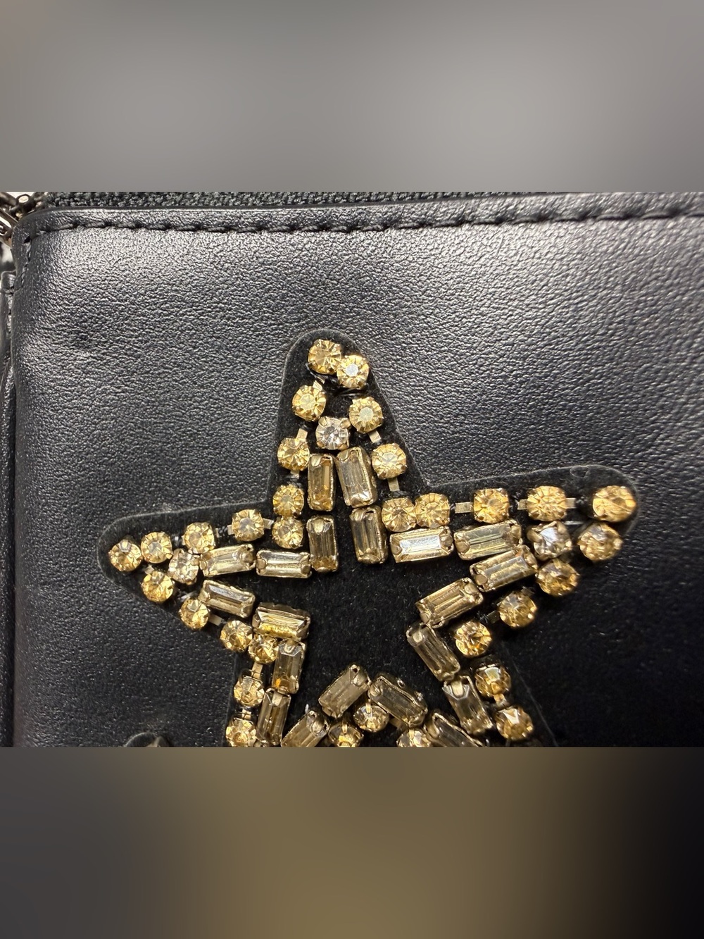 COACH Crystal Embellished Nolita 19 Wristlet - Picture 10 of 12
